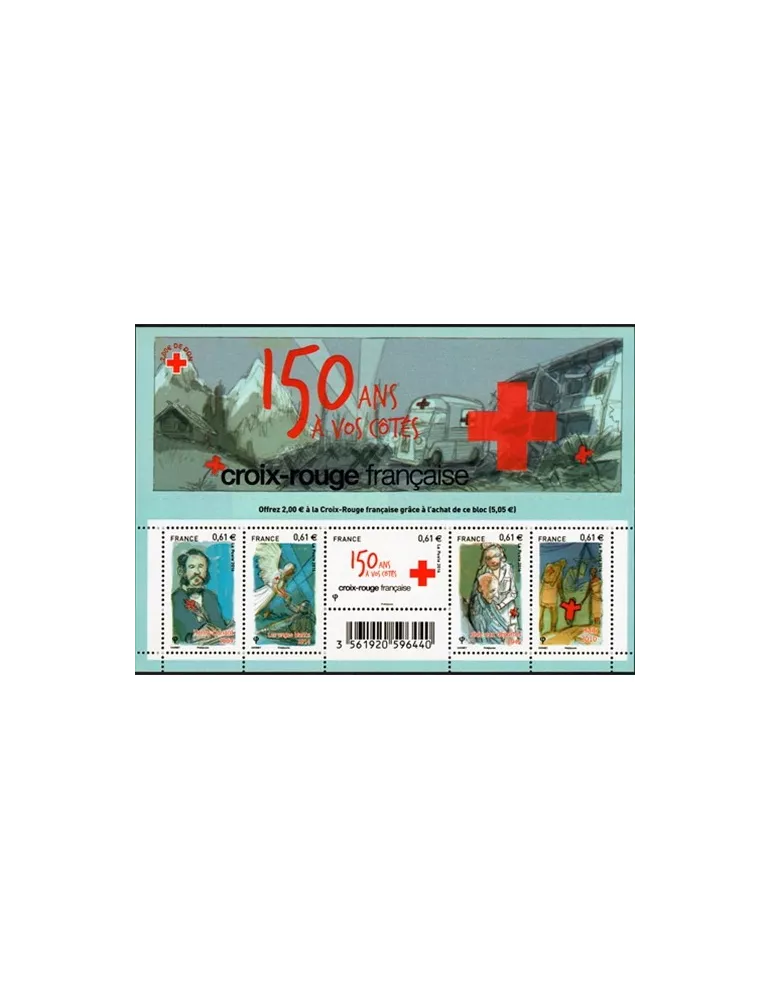 n° F4910 - Timbre France Poste (Croix-Rouge 2014)