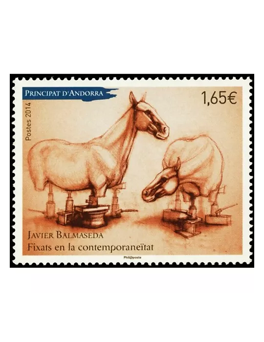 n° 755 - Timbre Andorre Poste