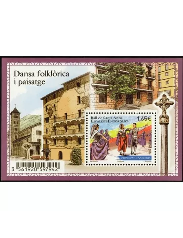 n° F757 - Timbre Andorre Poste