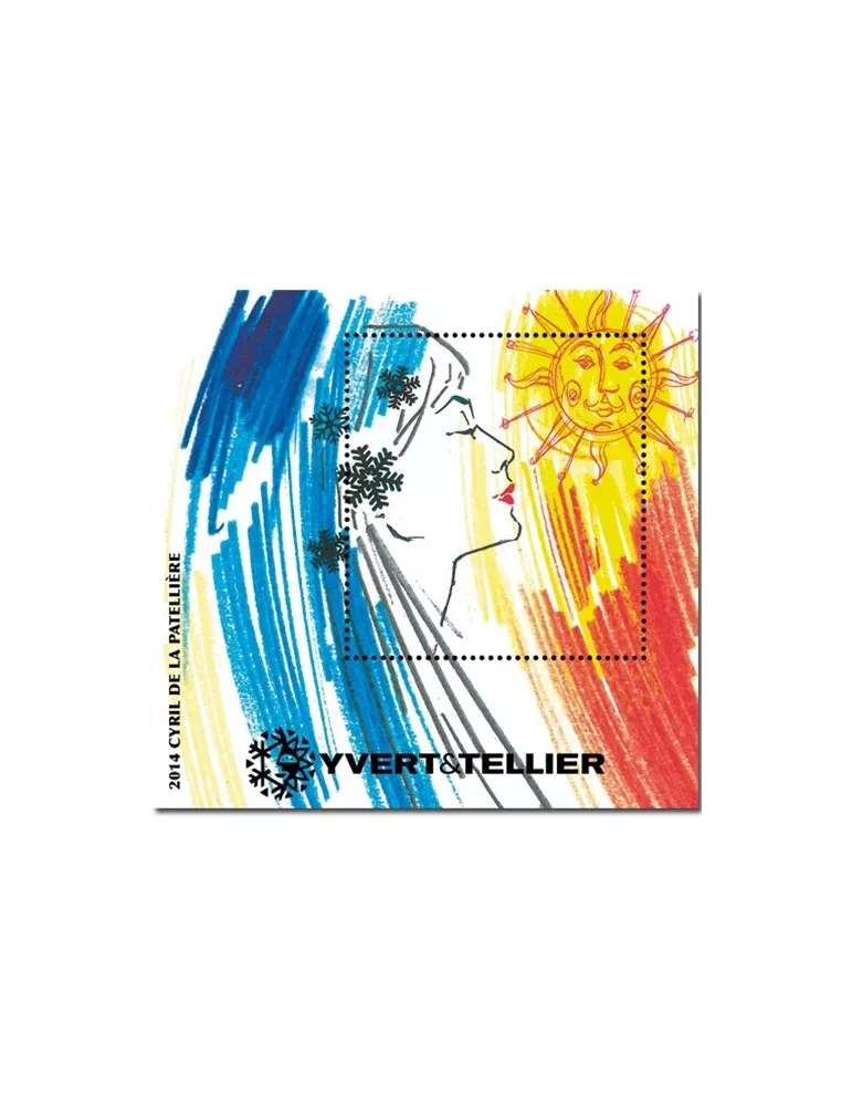 n° 7 - Timbre France Bloc Yvert et Tellier (LA PATELLIERE)