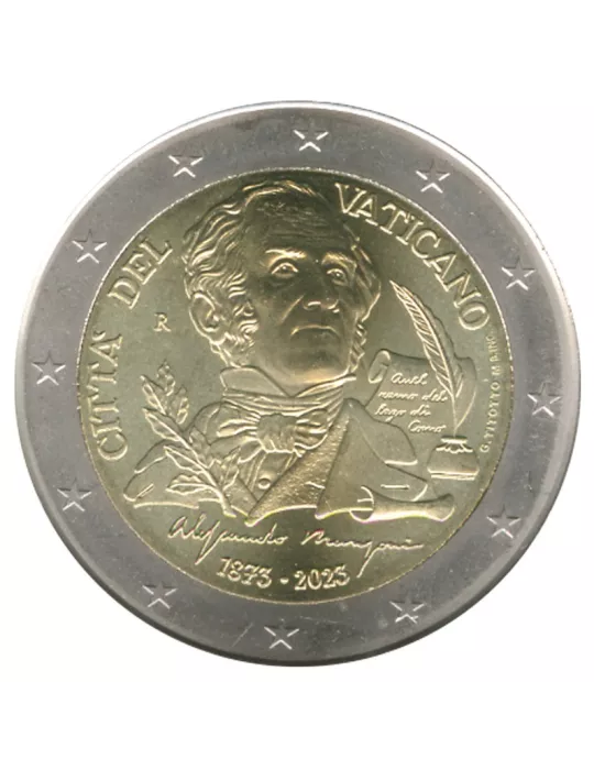 BU : 2 EURO COMMEMORATIVE 2023 : VATICAN (150 ans de la Mort d'Alessandro Manzoni)