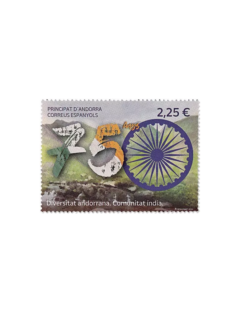 n° 521 - Timbre ANDORRE ESPAGNOL Poste