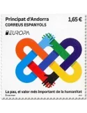 n° 530 - Timbre ANDORRE ESPAGNOL Poste (EUROPA)