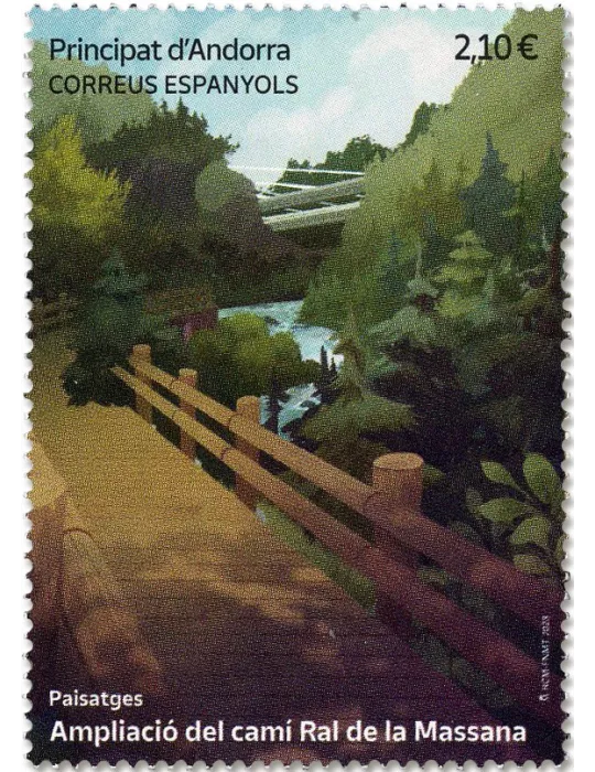 n° 531 - Timbre ANDORRE ESPAGNOL Poste