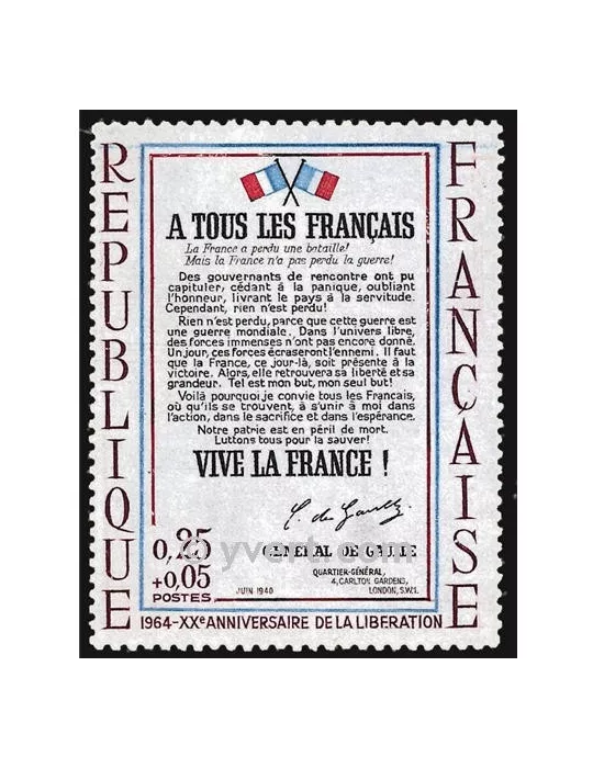 n° 1408 - Timbre France Poste