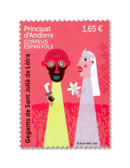 n° 537 - Timbre ANDORRE ESPAGNOL Poste
