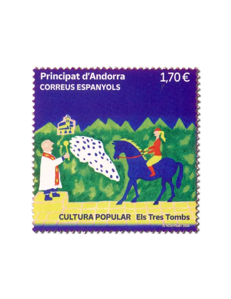 n° 541 - Timbre ANDORRE ESPAGNOL Poste