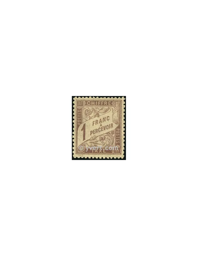 n° 39 - Timbre France Taxe