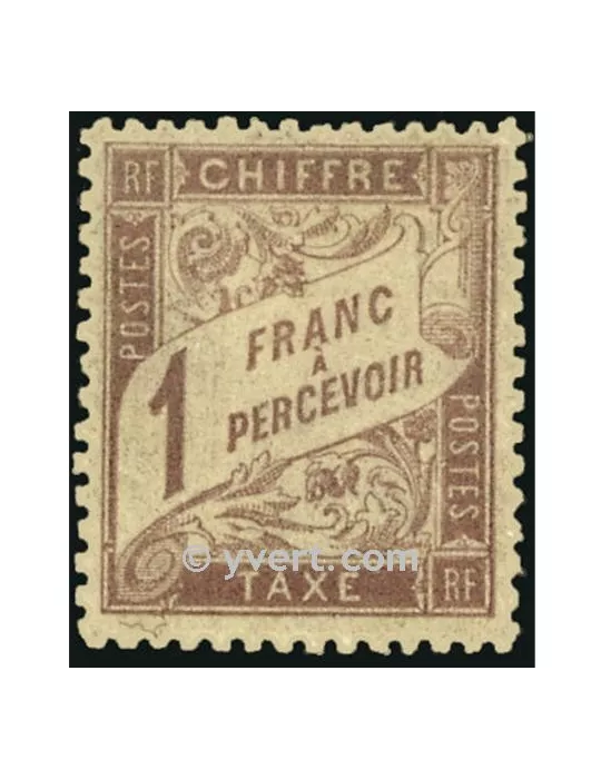 n° 39 - Timbre France Taxe