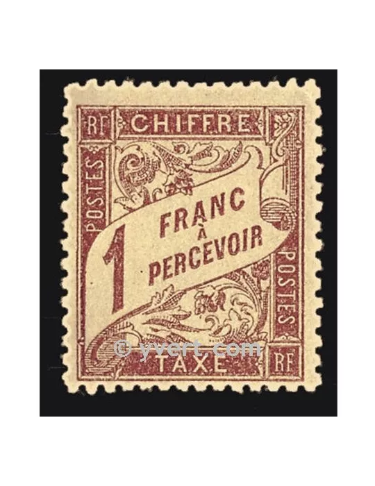 n° 40 - Timbre France Taxe