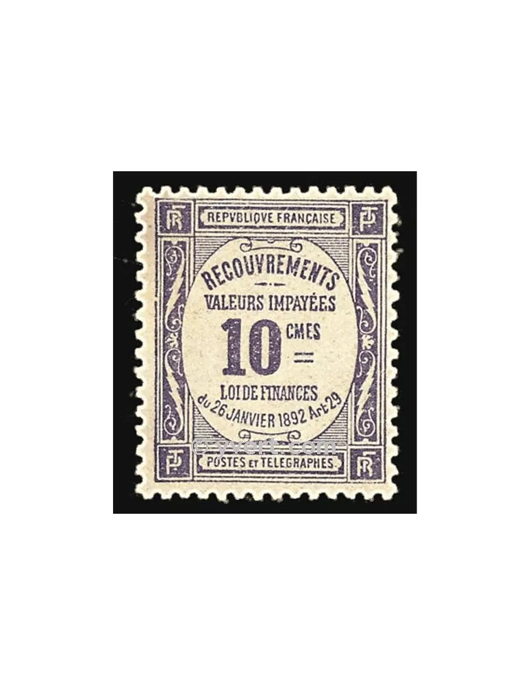 n° 44 - Timbre France Taxe
