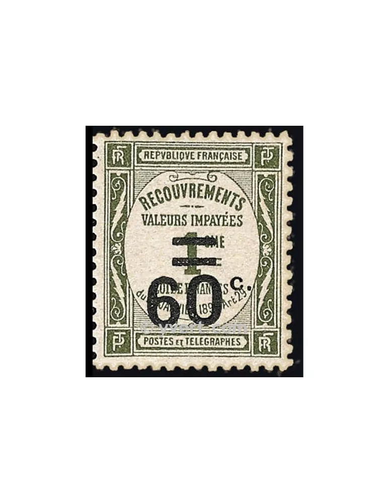 n° 52 - Timbre France Taxe