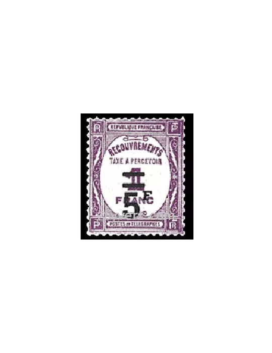 n° 65 - Timbre France Taxe