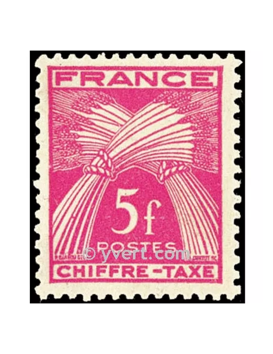 n° 75 - Timbre France Taxe