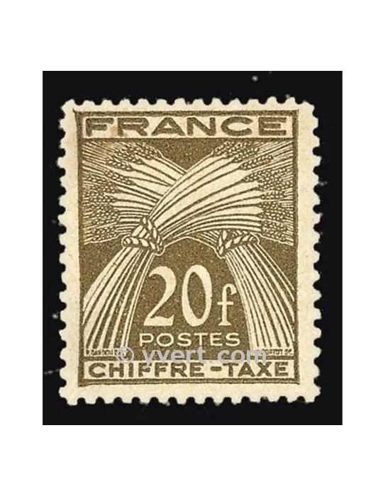 n° 77 - Timbre France Taxe
