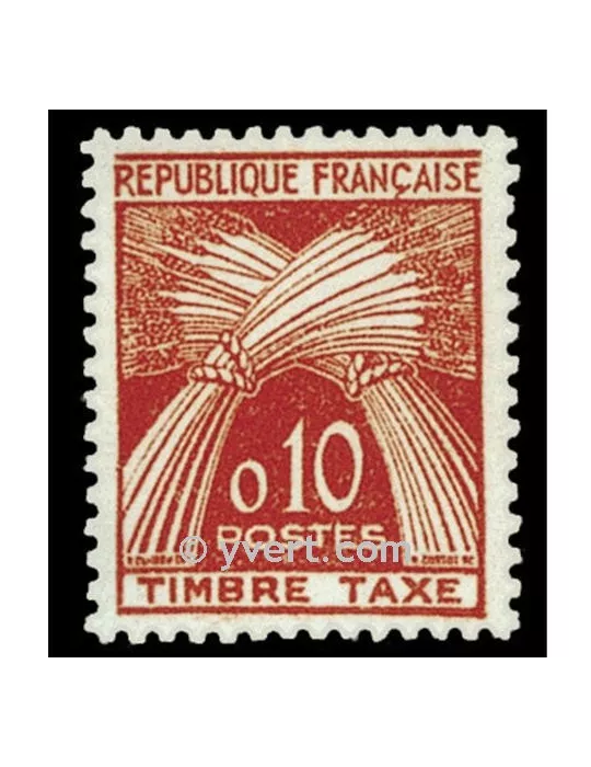 n° 91 - Timbre France Taxe