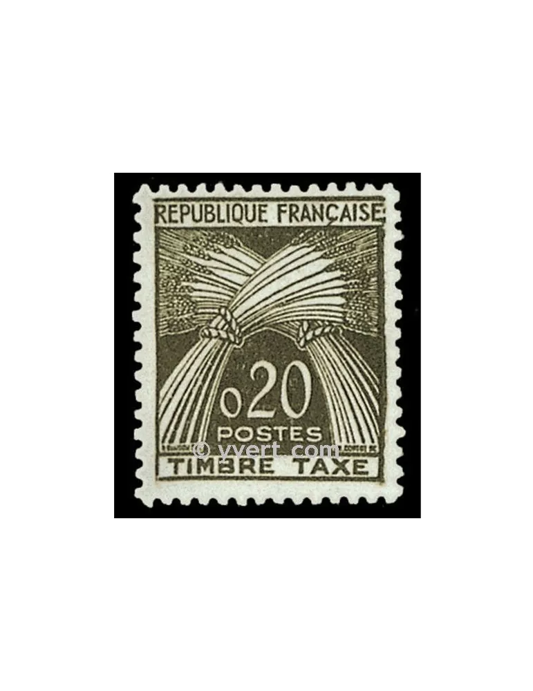 n° 92 - Timbre France Taxe