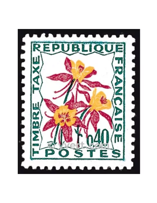 n° 100 - Timbre France Taxe