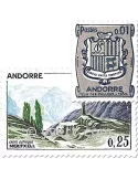 n° 153A/164 - Timbre Andorre Poste