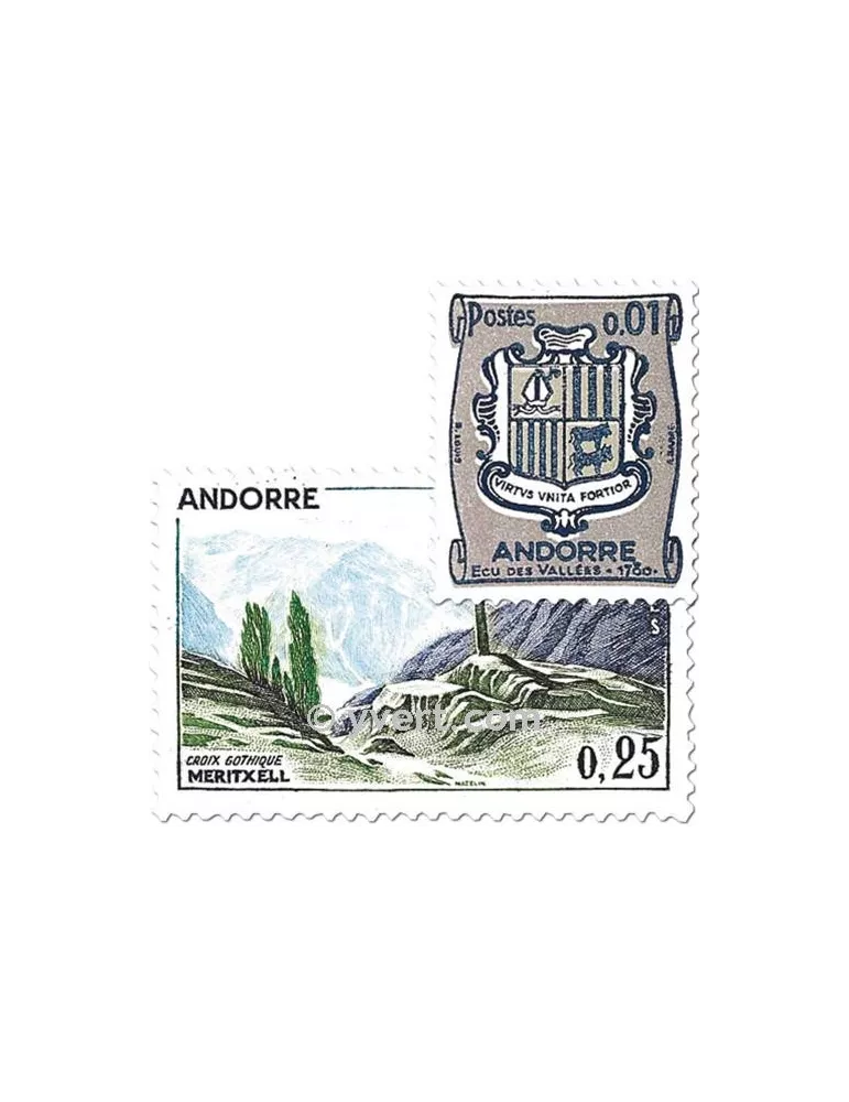 n° 153A/164 - Timbre Andorre Poste