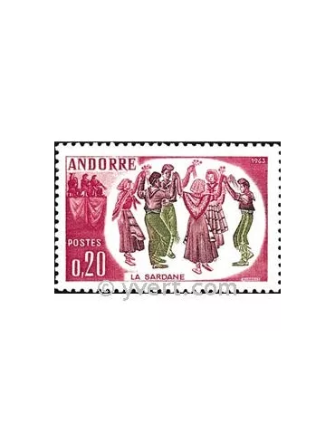 n° 166 - Timbre Andorre Poste