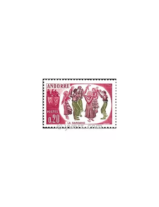 n° 166 - Timbre Andorre Poste