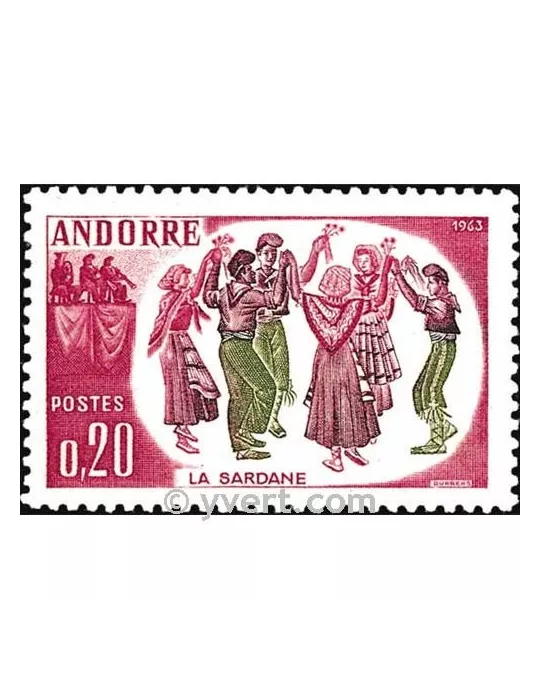 n° 166 - Timbre Andorre Poste