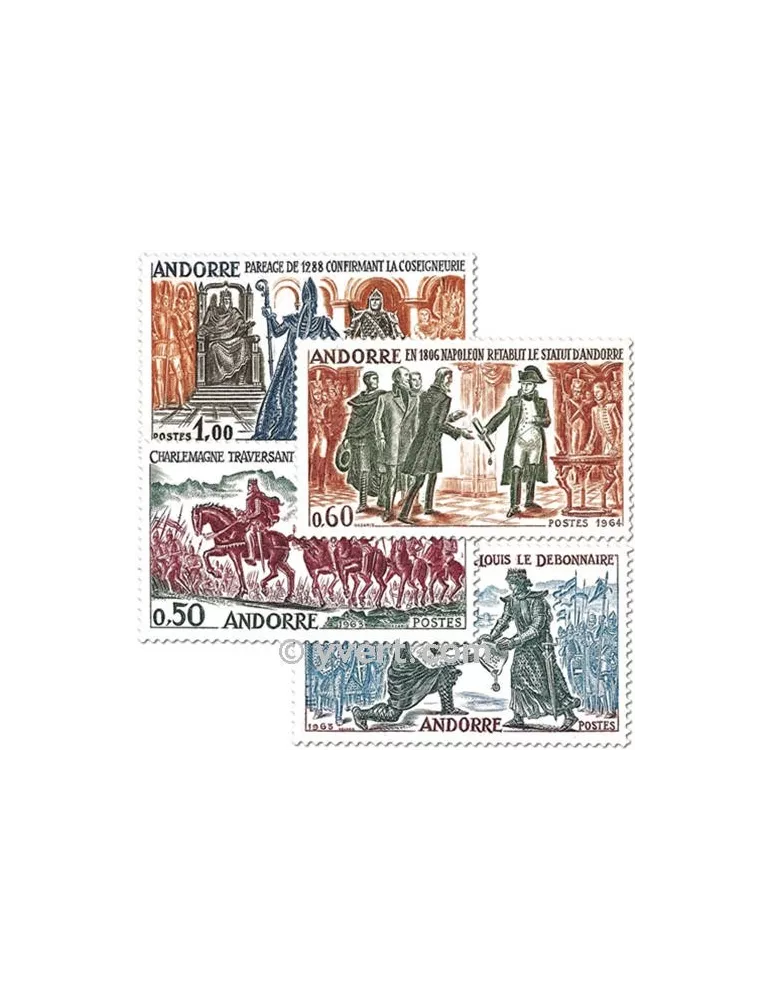 n° 167/170 - Timbre Andorre Poste
