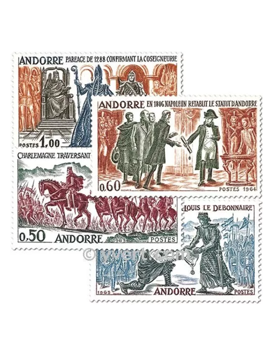 n° 167/170 - Timbre Andorre Poste