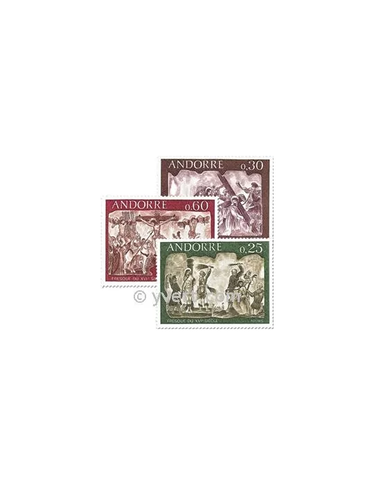 n° 191/193 - Timbre Andorre Poste