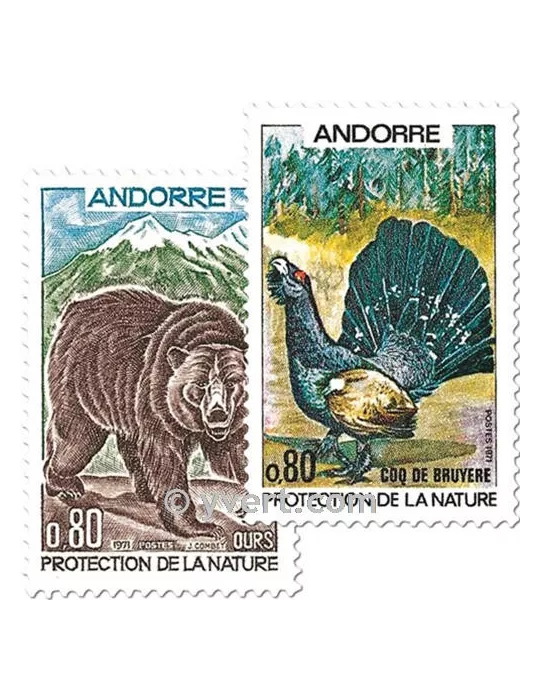 n° 210/211 - Timbre Andorre Poste