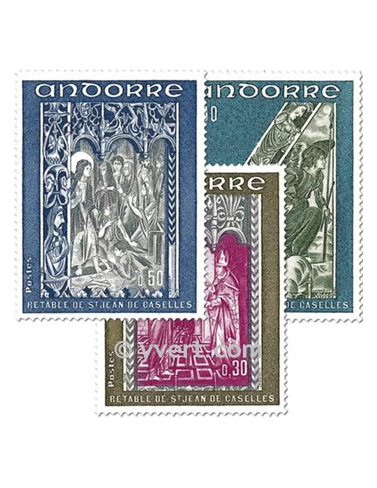 n° 221/223 - Timbre Andorre Poste