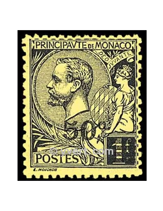n° 53 - Timbre Monaco Poste