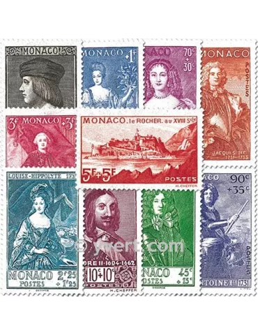n° 185/194 - Timbre Monaco Poste 2