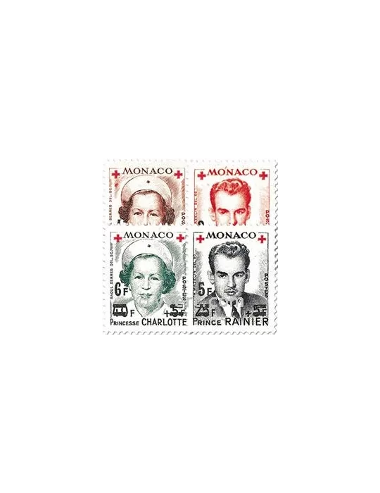 n° 379A/382A - Timbre Monaco Poste