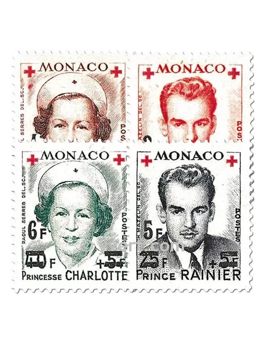 n° 379A/382A - Timbre Monaco Poste