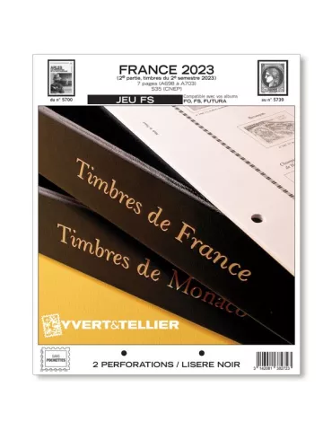 FRANCE FS : 2023 - 2E SEMESTRE (JEUX SANS POCHETTES) ET PAGE NFT OFFERTE