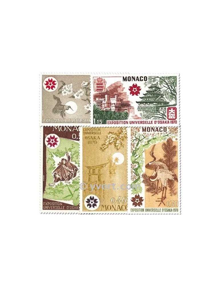 n° 822/826 - Timbre Monaco Poste
