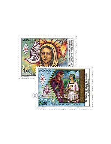 n° 1594/1595 - Timbre Monaco Poste