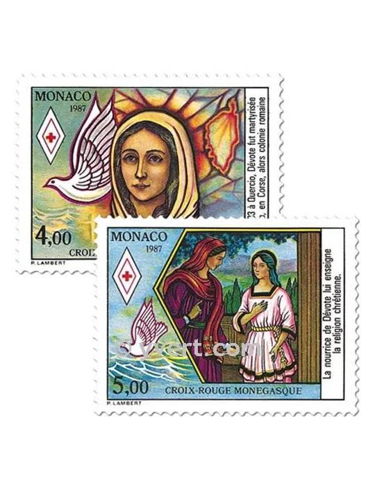 n° 1594/1595 - Timbre Monaco Poste