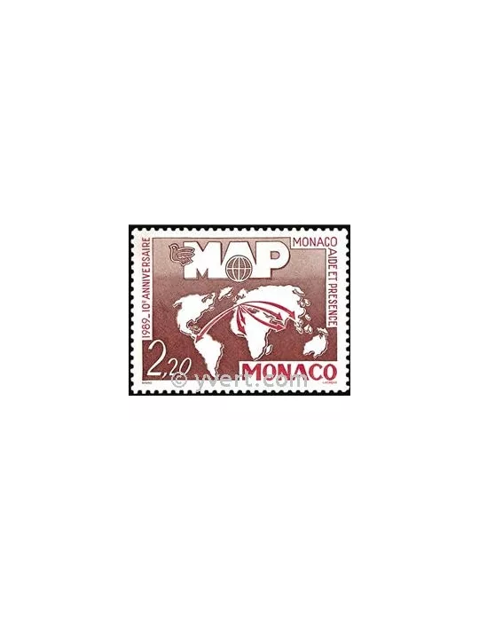 n° 1704 - Timbre Monaco Poste