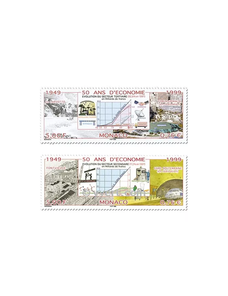 n° 2205/2206 - Timbre Monaco Poste