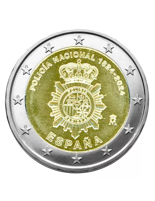 2 EURO COMMEMORATIVE 2024 : ESPAGNE (200 ans de la Police Nationale)
