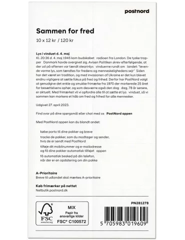 n° C2062 - Timbre DANEMARK Carnets