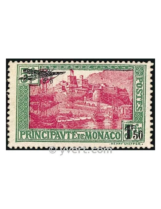 n° 1 - Timbre Monaco Poste aérienne