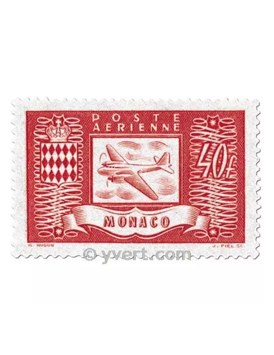 n° 15/18 - Timbre Monaco Poste aérienne