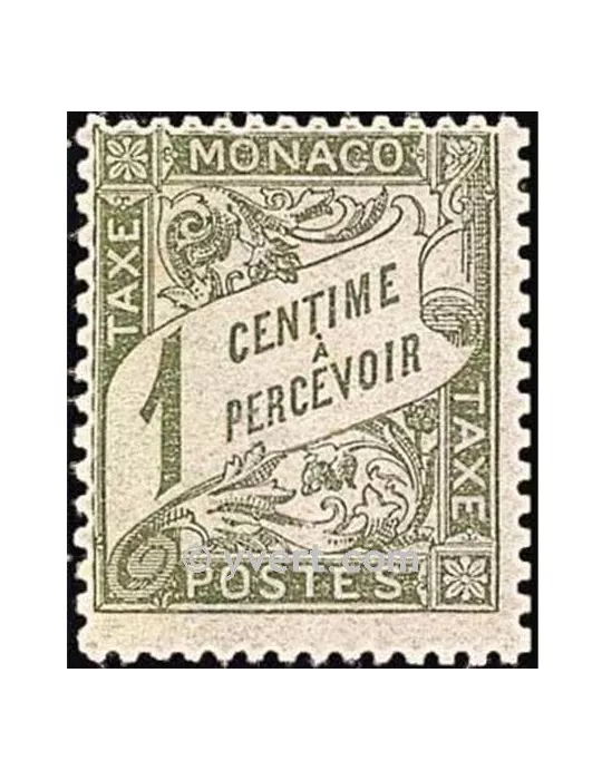 n° 1 - Timbre Monaco Taxe