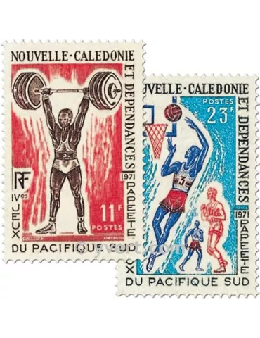 n° 375/376 - Timbre Nelle-Calédonie Poste 2