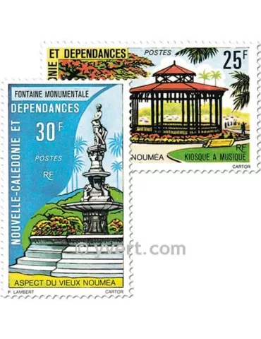 n° 402/403 - Timbre Nelle-Calédonie Poste 2