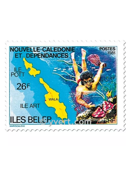 n° 445 - Timbre Nelle-Calédonie Poste